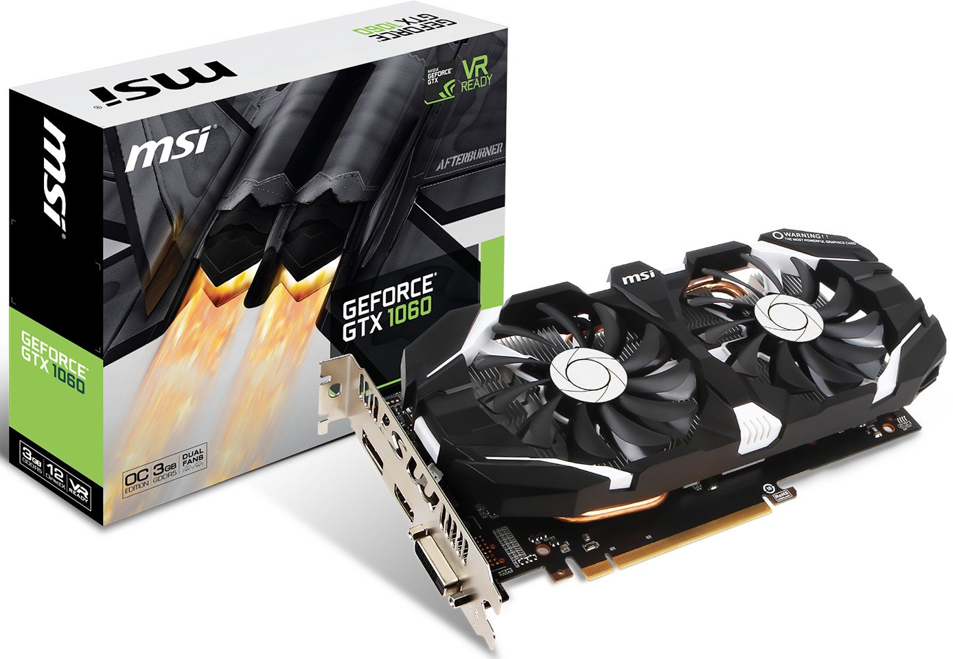 MSI GeForce GTX 1060 3GB Graphics Card - GEFORCE GTX 1060 3GT OC | CCL ...